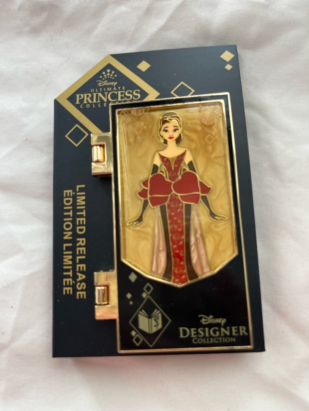 Disney Ultimate Princess Collection Belle Limited Release Hinged Pin NWT